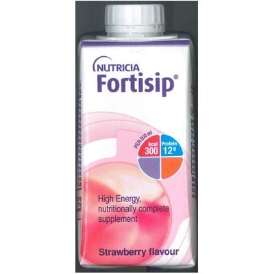 Fortisip Strawberry Milkshake (200 ml Carton/Tetra)