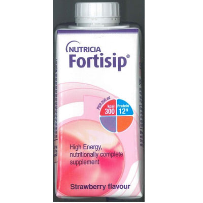 Fortisip Strawberry Milkshake (24 x 200ml Carton/Tetra) - SPECIAL OFFER