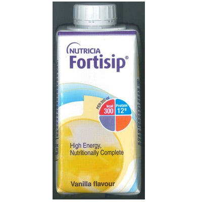 Fortisip Vanilla Milkshake (24 x 200 ml Carton/Tetra) - Special Offer